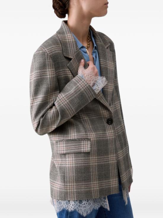 26FW 리우조 수트 자켓 CF6057T 859AL9629 BIG CHECK - LIU JO