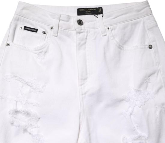 26FW 돌체앤가바나 데님 팬츠 9938239652126 WHITE - DOLCE & GABBANA
