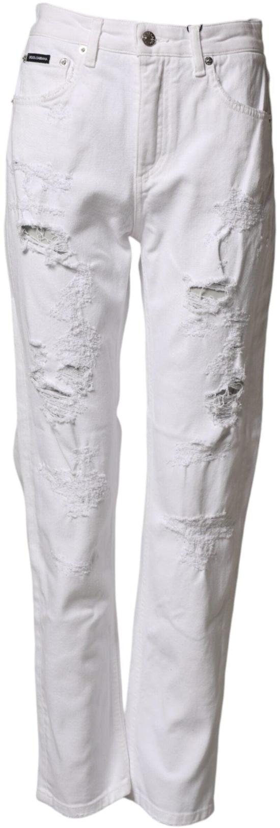26FW 돌체앤가바나 데님 팬츠 9938239652126 WHITE - DOLCE & GABBANA