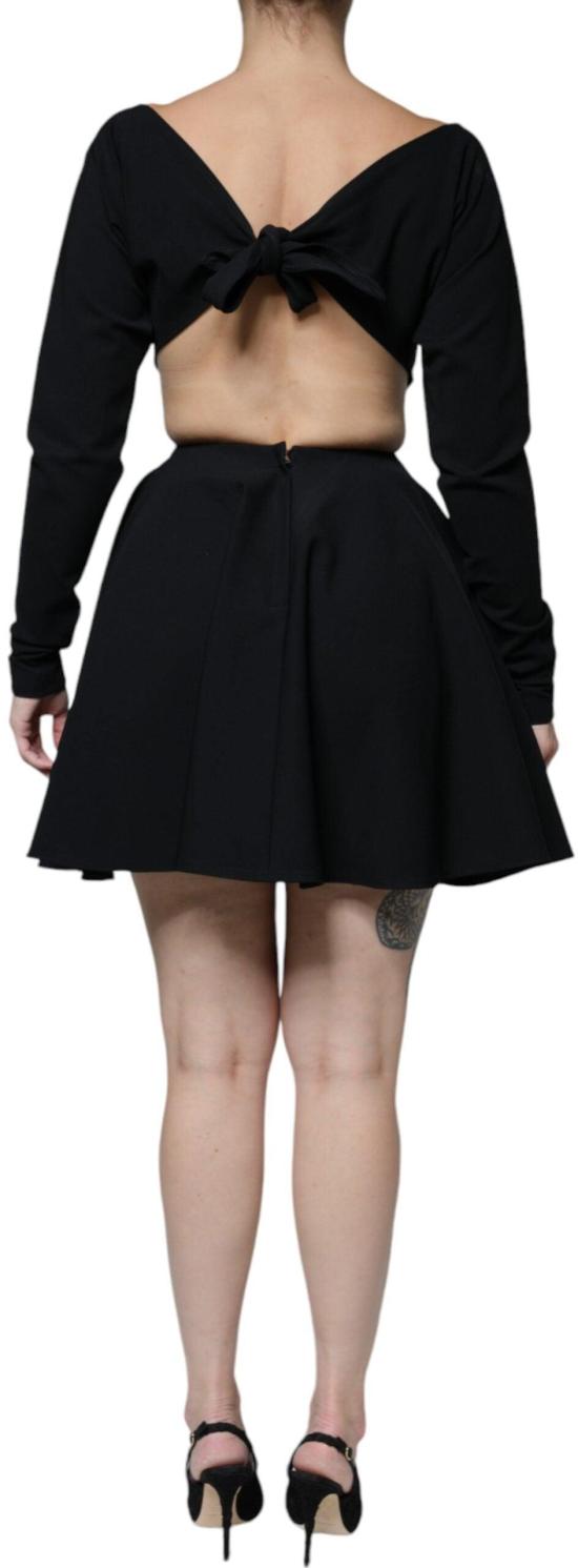 26FW 돌체앤가바나 미디 원피스 9640278950174 BLACK - DOLCE & GABBANA
