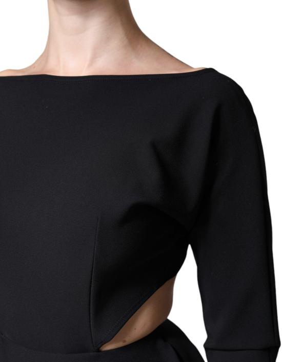 26FW 돌체앤가바나 미디 원피스 9640278950174 BLACK - DOLCE & GABBANA