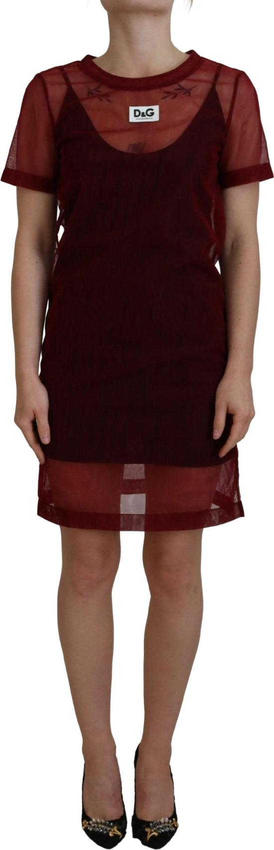 26FW 돌체앤가바나 미디 원피스 9069498237214 MAROON