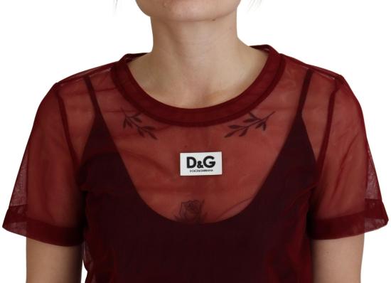 26FW 돌체앤가바나 미디 원피스 9069498237214 MAROON - DOLCE & GABBANA