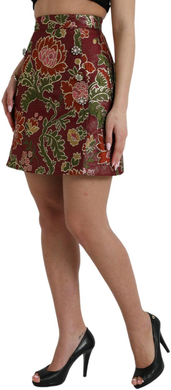 26FW 돌체앤가바나 숏 스커트 9199917596958 MAROON - DOLCE & GABBANA