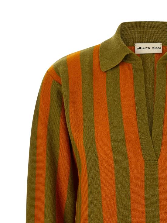 26FW 알베르토비아니 폴로 티셔츠 MG836WS0003ORANGEVERDE Multicolor - ALBERTO BIANI