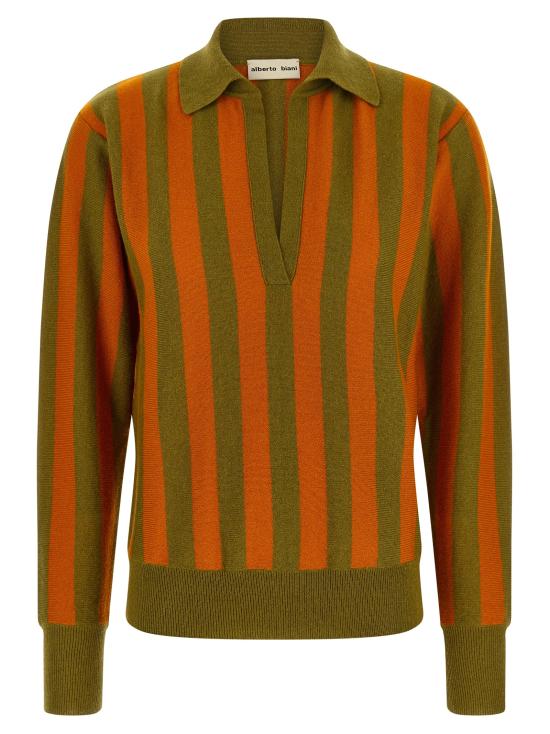 26FW 알베르토비아니 폴로 티셔츠 MG836WS0003ORANGEVERDE Multicolor