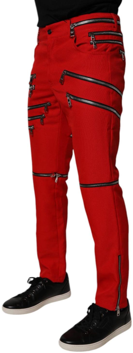 26FW 돌체앤가바나 치노 팬츠 9752969150750 RED - DOLCE & GABBANA