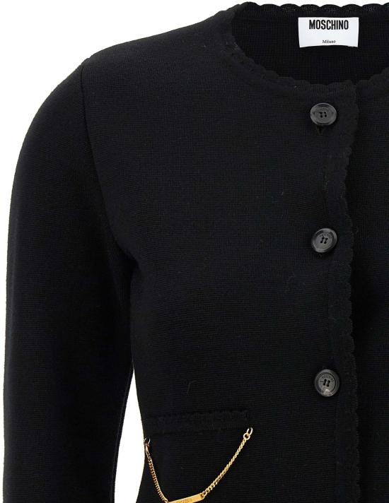 25FW 모스키노 니트웨어 10121347727646 BLACK - MOSCHINO