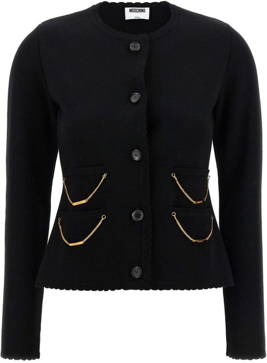 25FW 모스키노 니트웨어 10121347727646 BLACK