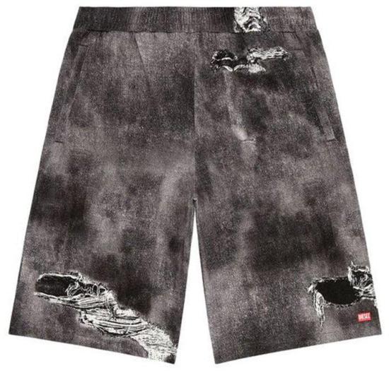 26FW 디젤 숏팬츠 9841425383710 BLACK