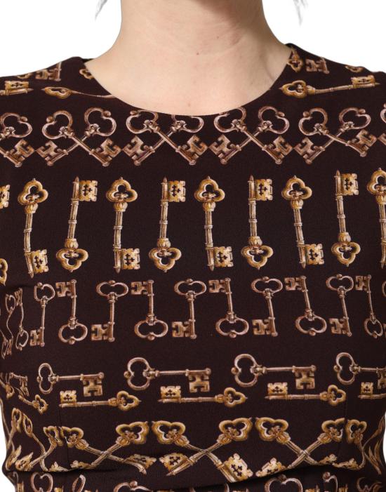 26FW 돌체앤가바나 미디 원피스 10065928487198 BROWN - DOLCE & GABBANA