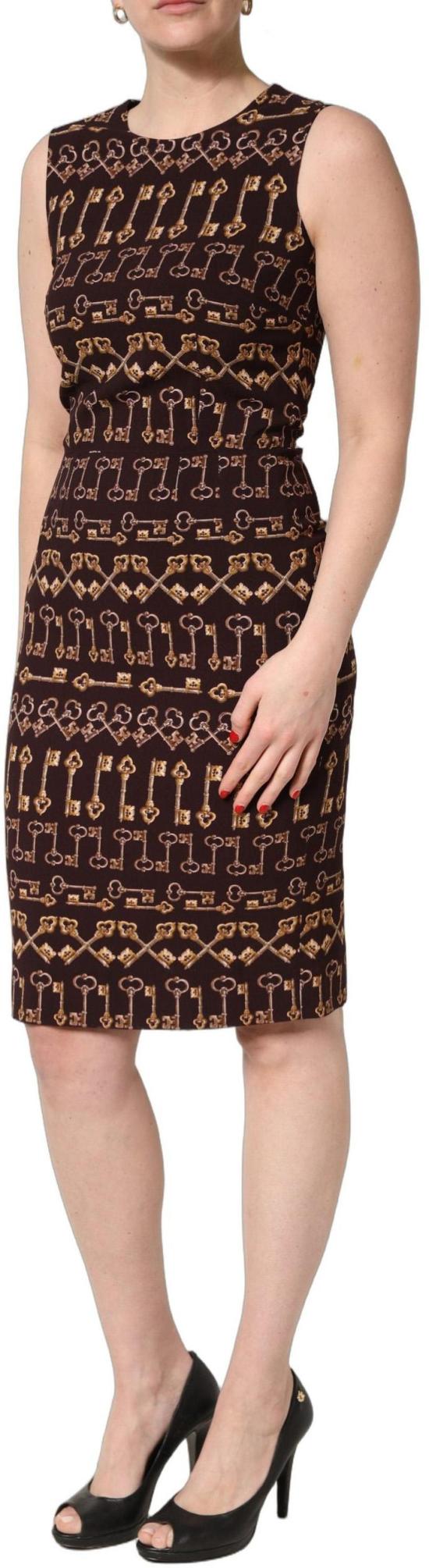 26FW 돌체앤가바나 미디 원피스 10065928487198 BROWN - DOLCE & GABBANA