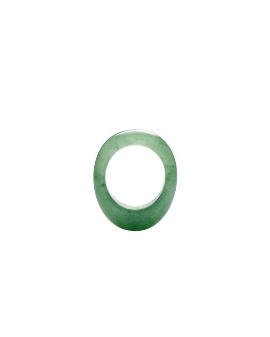  세레 반지 세리 씬 돔 제이드 그린 어벤츄린 인장 - SEREE