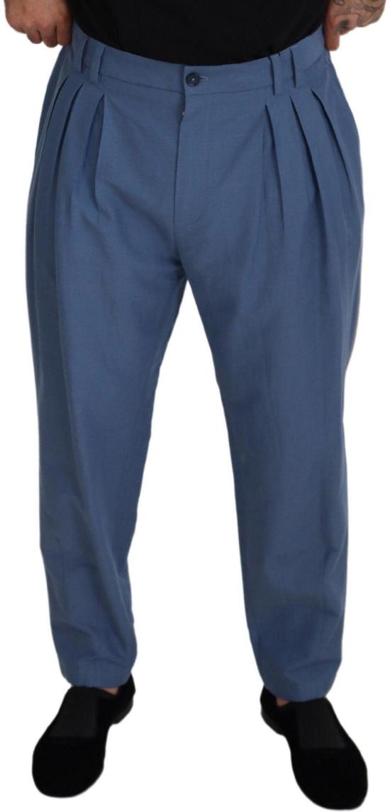 26FW 돌체앤가바나 치노 팬츠 49353948299550 BLUE - DOLCE & GABBANA