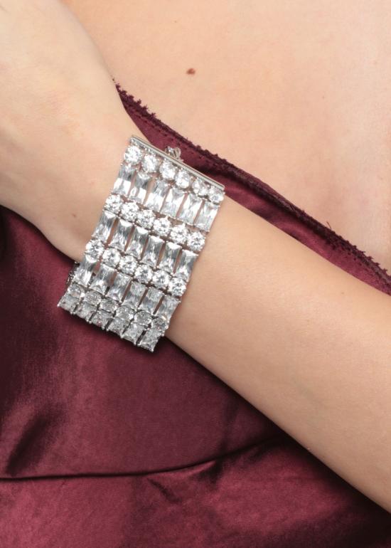 26SS 셀프 포트레이트 주얼리 RS26602BSLSILVER CRYSTAL SILVER - SELF PORTRAIT