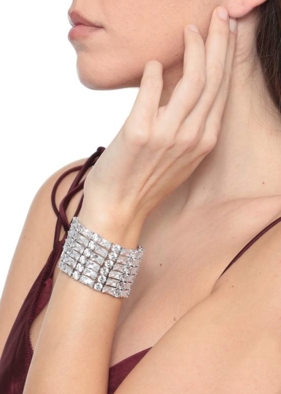 26SS 셀프 포트레이트 주얼리 RS26602BSLSILVER CRYSTAL SILVER - SELF PORTRAIT