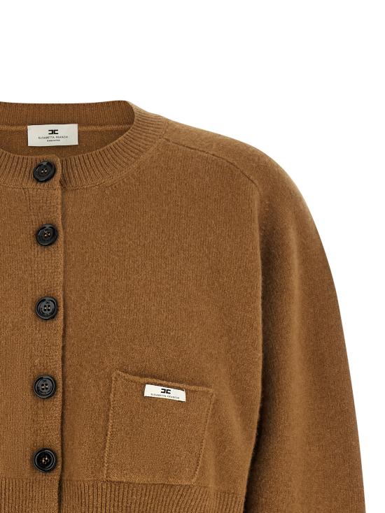26FW 엘리자베타프랜치 가디건 MK12T66E2AI6 Brown - ELISABETTA FRANCHI