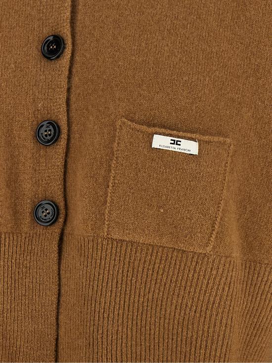 26FW 엘리자베타프랜치 가디건 MK12T66E2AI6 Brown - ELISABETTA FRANCHI