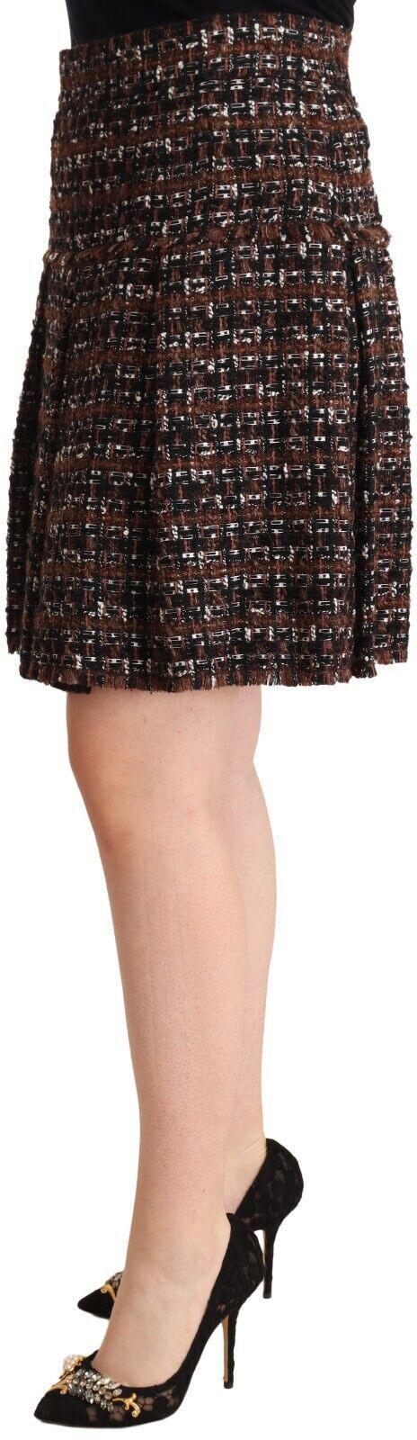 26FW 돌체앤가바나 숏 스커트 9069614629150 BROWN - DOLCE & GABBANA