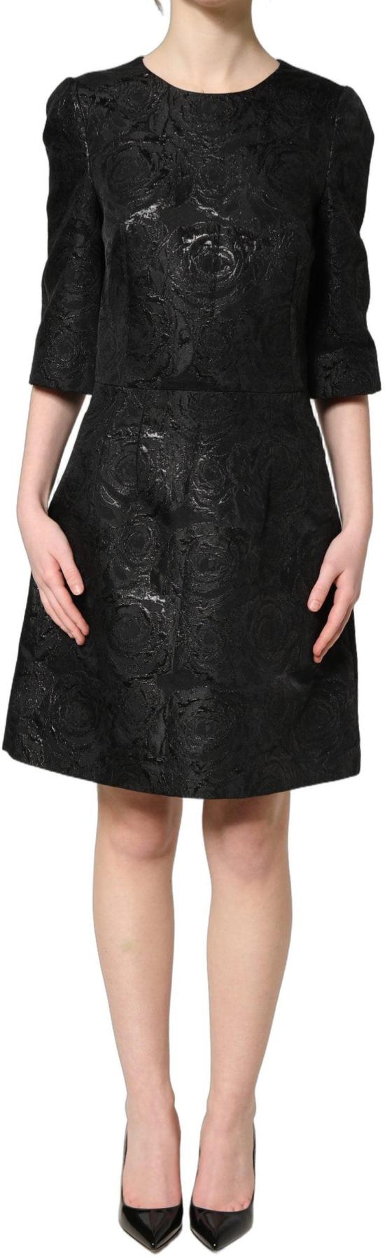 26FW 돌체앤가바나 미디 원피스 10090245062942 BLACK - DOLCE & GABBANA