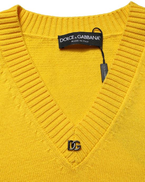 26FW 돌체앤가바나 니트웨어 10059367940382 YELLOW - DOLCE & GABBANA