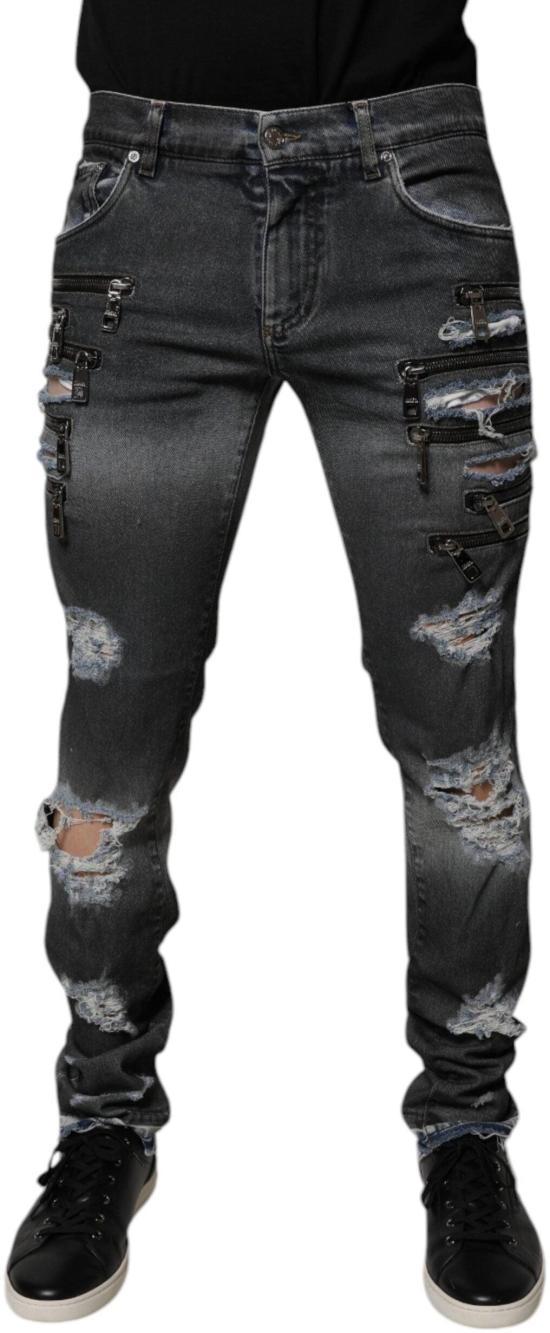 26FW 돌체앤가바나 데님 팬츠 9759426773278 GREY - DOLCE & GABBANA
