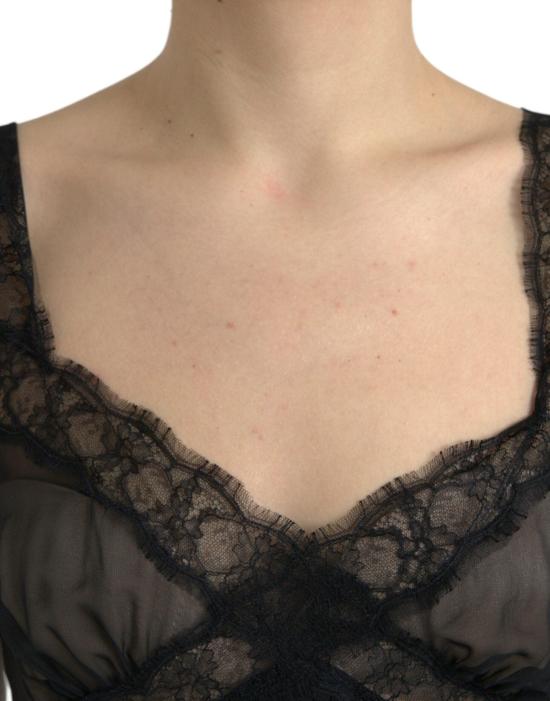 26FW 돌체앤가바나 미디 원피스 9196959465758 BLACK - DOLCE & GABBANA
