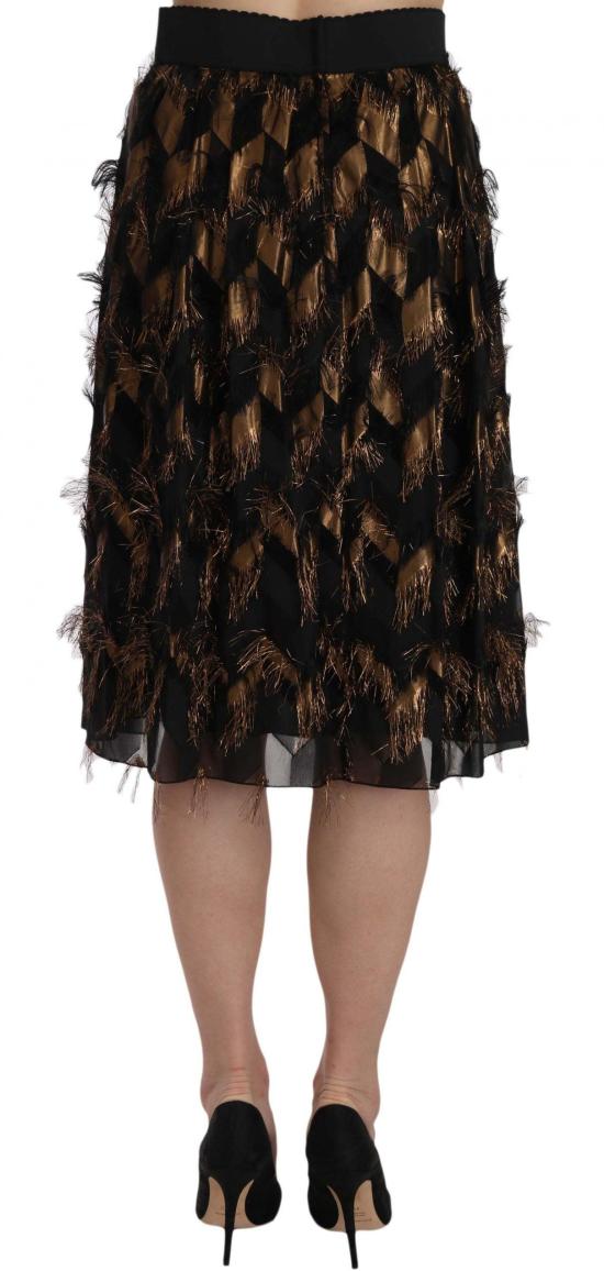 26FW 돌체앤가바나 미디 스커트 9069599195422 BLACK - DOLCE & GABBANA