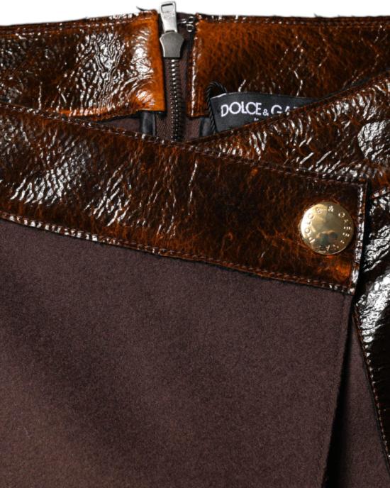 26FW 돌체앤가바나 숏 스커트 9630242079006 BROWN - DOLCE & GABBANA