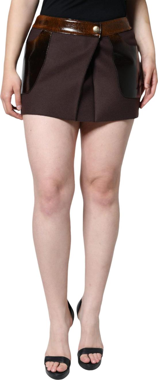 26FW 돌체앤가바나 숏 스커트 9630242079006 BROWN