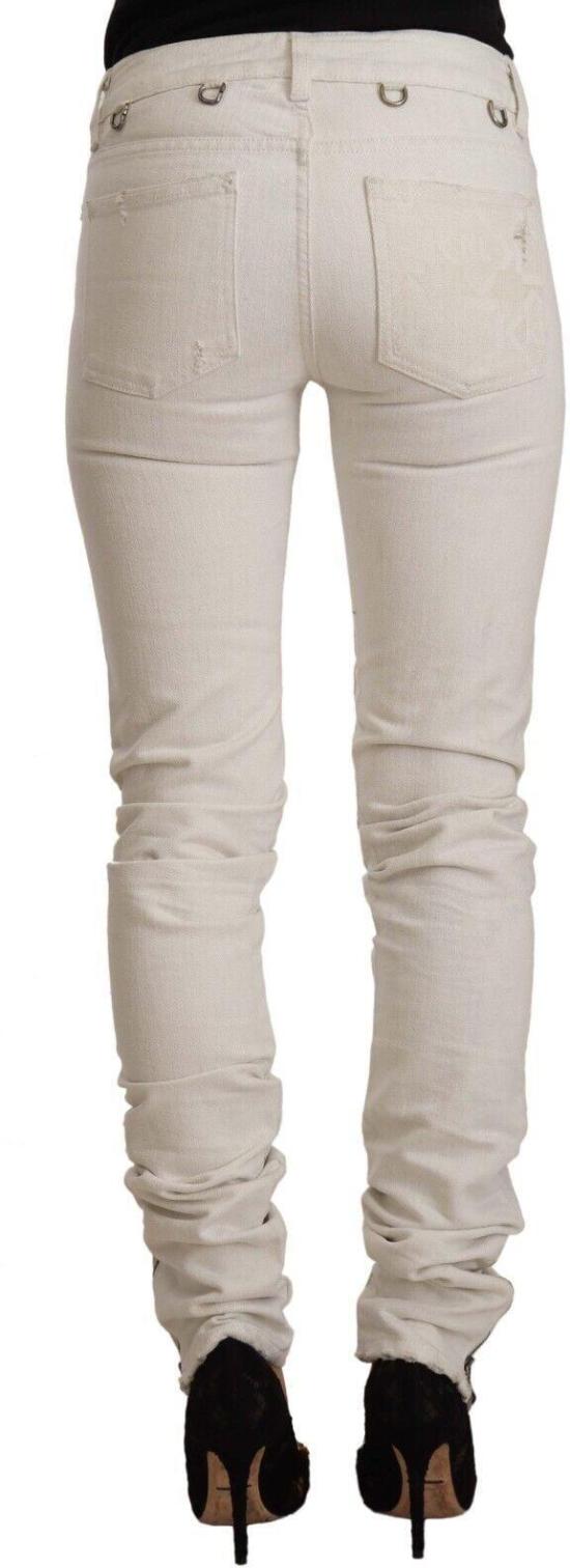 26FW 칼라거펠트 데님 팬츠 9664999260446 WHITE - KARL LAGERFELD