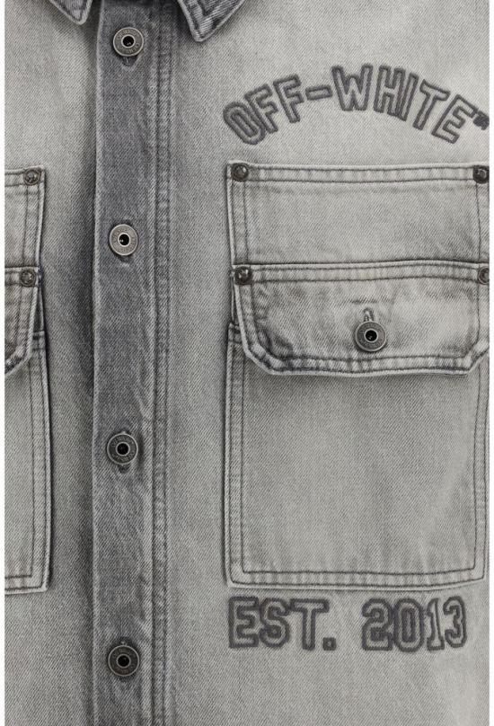  오프화이트 셔츠 10044898312478 GREY - OFF WHITE