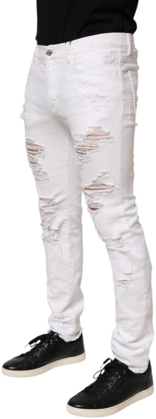 26FW 돌체앤가바나 데님 팬츠 9844203028766 WHITE - DOLCE & GABBANA