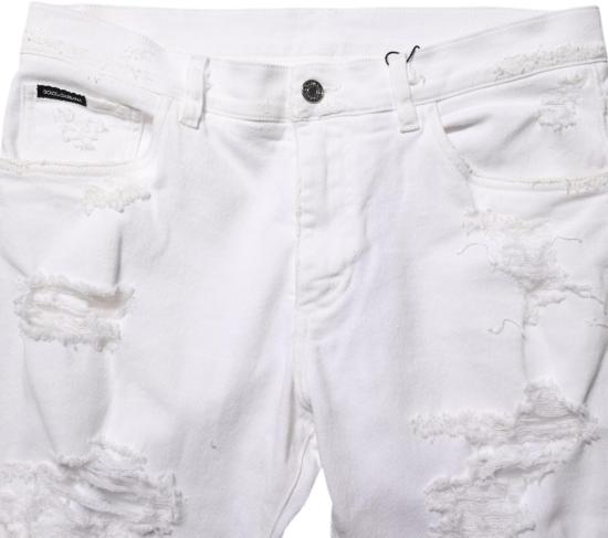 26FW 돌체앤가바나 데님 팬츠 9844203028766 WHITE - DOLCE & GABBANA
