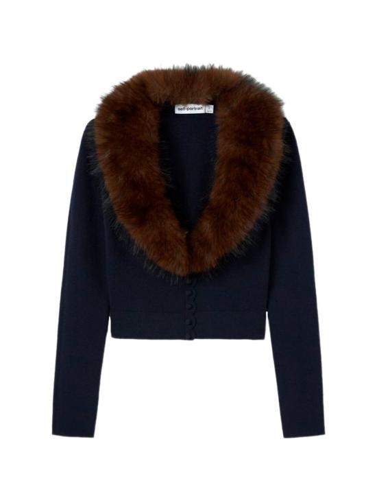 26FW 셀프 포트레이트 가디건 148CA N NAVY