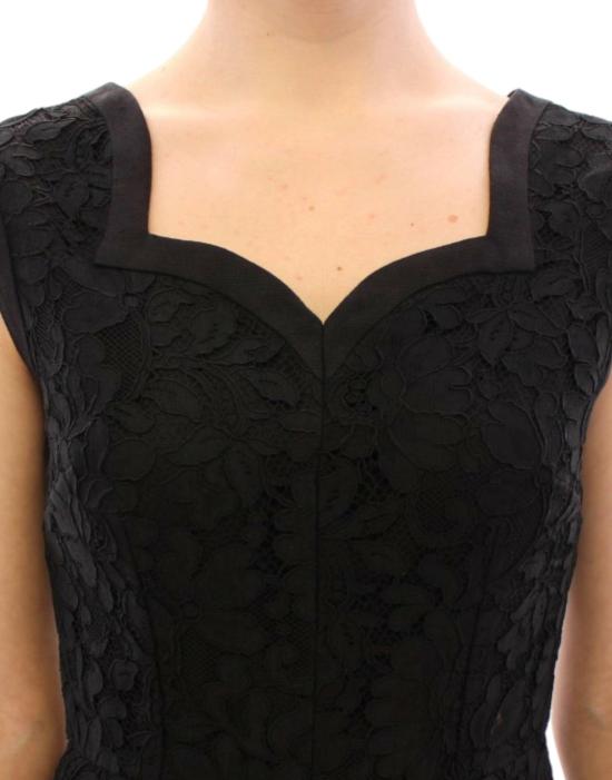 26FW 돌체앤가바나 미디 원피스 9069408649502 BLACK - DOLCE & GABBANA