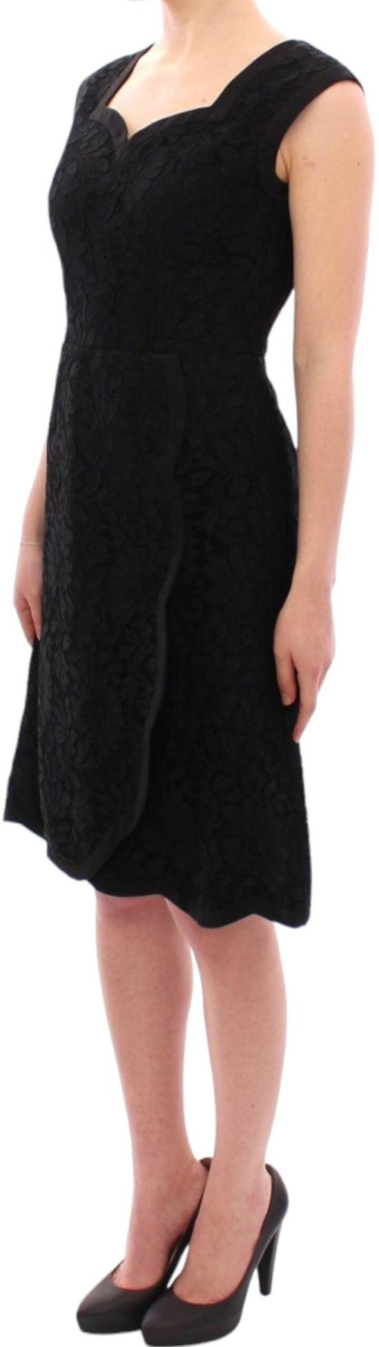 26FW 돌체앤가바나 미디 원피스 9069408649502 BLACK - DOLCE & GABBANA