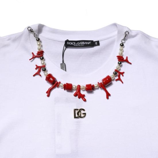 26FW 돌체앤가바나 탑 50514027184414 WHITE - DOLCE & GABBANA