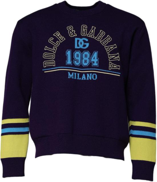 26FW 돌체앤가바나 니트웨어 9920152240414 BLUE - DOLCE & GABBANA