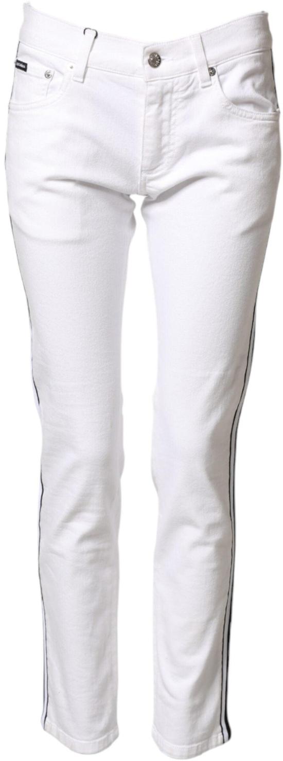 26FW 돌체앤가바나 데님 팬츠 9938233557278 WHITE - DOLCE & GABBANA
