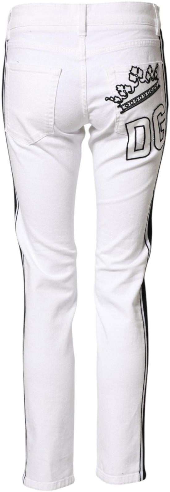 26FW 돌체앤가바나 데님 팬츠 9938233557278 WHITE - DOLCE & GABBANA