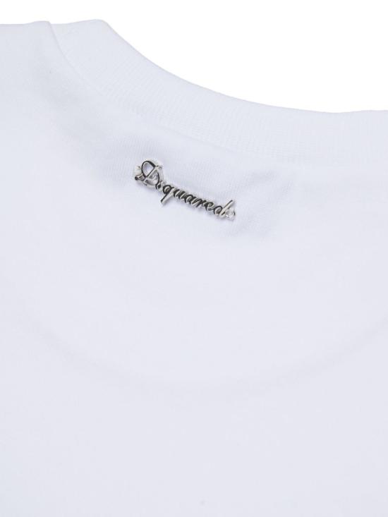 26FW [키즈] 디스퀘어드2 티셔츠 DQ3458D0AIK DQ100 BIANCO - DSQUARED2