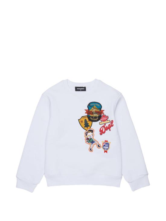 26FW [키즈] 디스퀘어드2 니트/스웻셔츠 DQ3398D0AI5 DQ100 Bianco