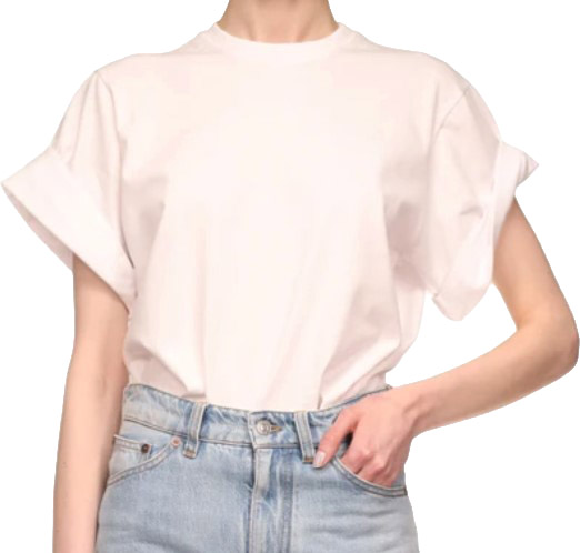 26FW 빅토리아 베컴 탑 1226JTS007471A6WHITE
