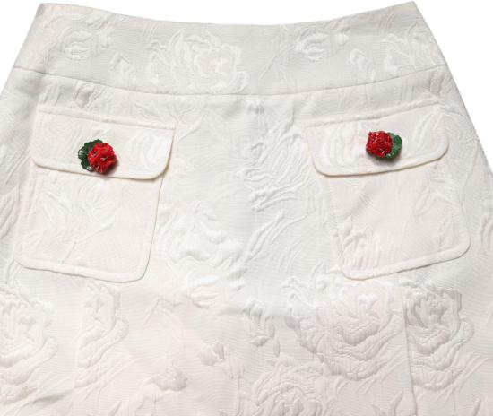 26FW 돌체앤가바나 숏 스커트 9938242765086 WHITE - DOLCE & GABBANA