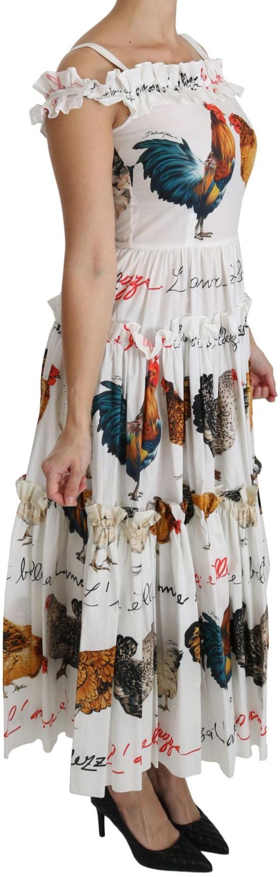 26FW 돌체앤가바나 미디 원피스 47949175324958 WHITE - DOLCE & GABBANA