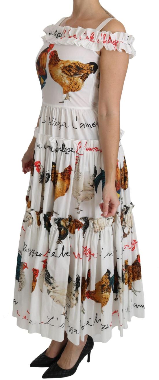 26FW 돌체앤가바나 미디 원피스 47949175324958 WHITE - DOLCE & GABBANA