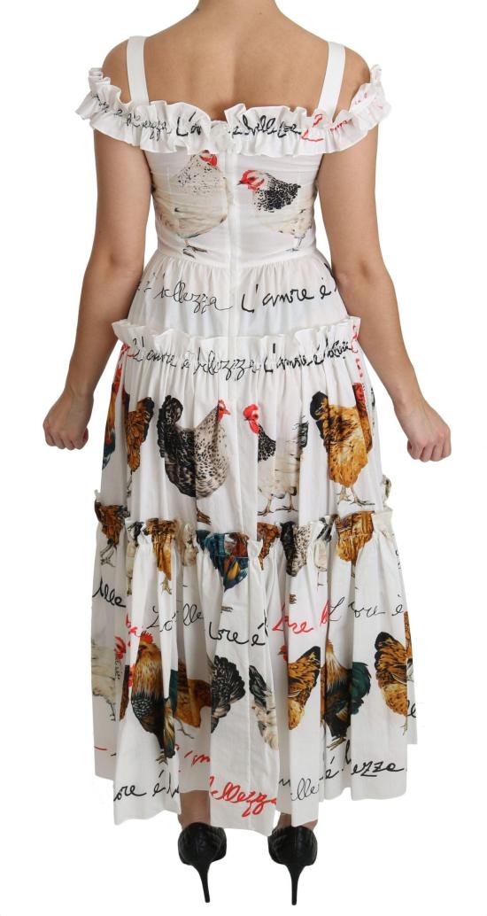 26FW 돌체앤가바나 미디 원피스 47949175324958 WHITE - DOLCE & GABBANA