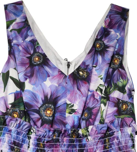 26FW 돌체앤가바나 미디 원피스 9938236080414 PURPLE - DOLCE & GABBANA
