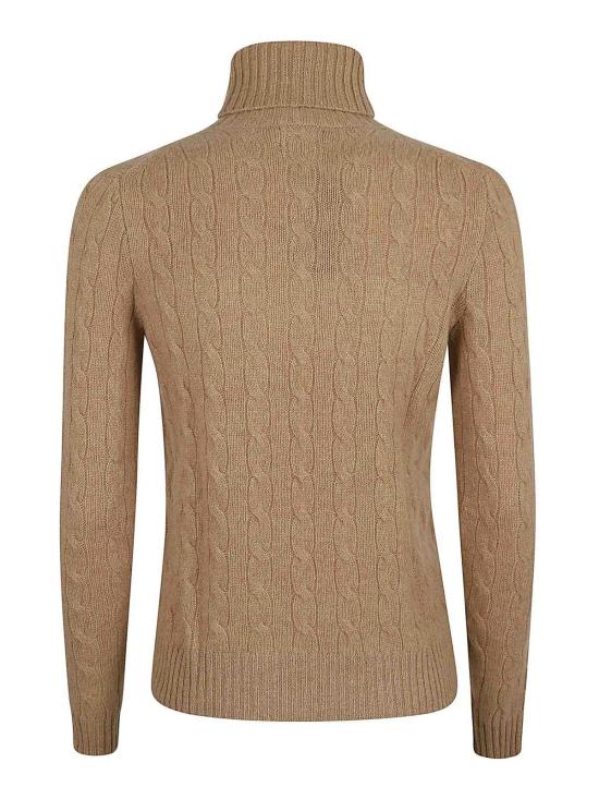 26FW 폴로 랄프로렌 울 캐시미어 케이블 니트 터틀넥 211888686 006 Camel - POLO RALPH LAUREN